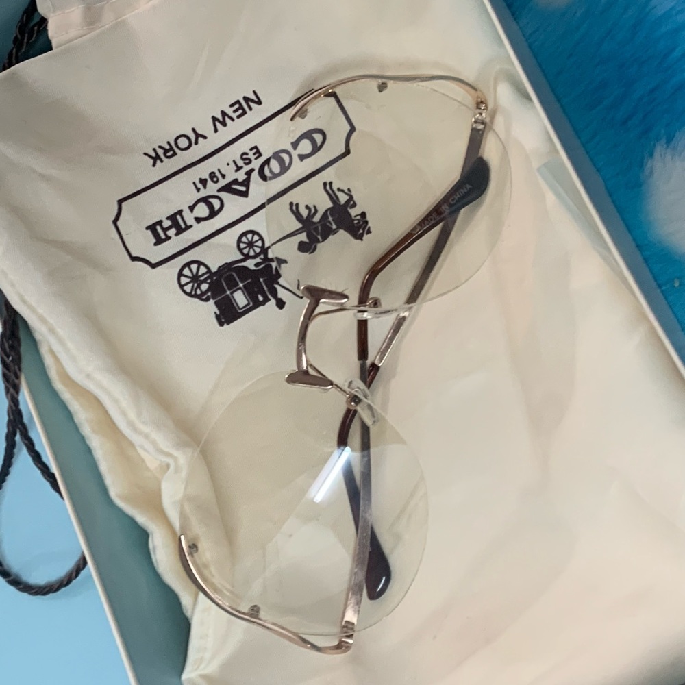 NIB NEVER WORN CLEAR COACH GLASSES VINTAGE